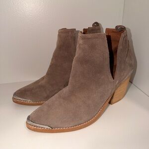 Jeffery Campbell Suede Western Ankle Boot